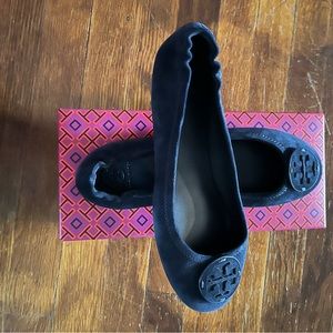 Tory Burch Minnie Travel Ballet, Perfect Navy